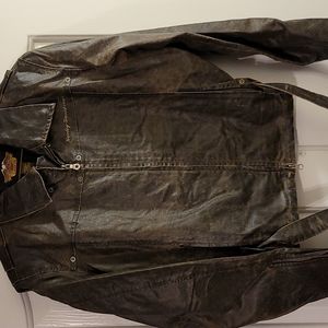 Harley Davidson XL Brown Bomber Jacket